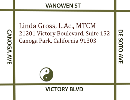 Linda Gross, LAc Map